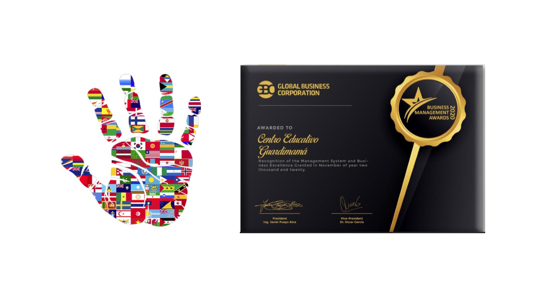 GUARDIMAMÁ gana premio internacional: el &quot;BUSINESS MANAGEMENT AWARDS 2020&quot; en la categoría Liderazgo Educacional.